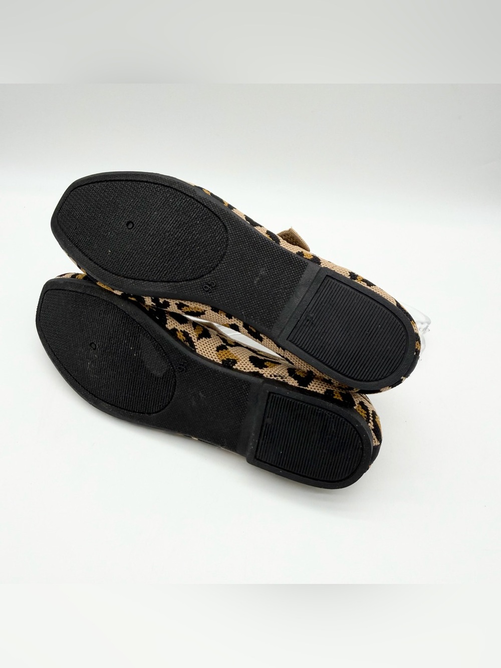 Steve Madden Richmond Animal Print Knit Mary Jane Flats Brown/Black Size 9.5 - Picture 6 of 8